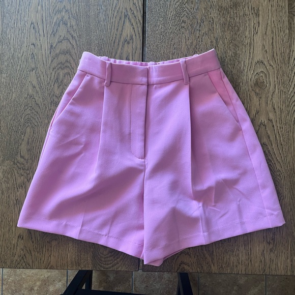 Abercrombie & Fitch Sloan Tailored shorts in pink, XS - Picture 2 of 6